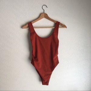 High Cut One Piece Bathing Suit